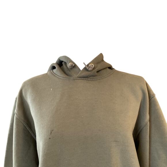 Y2K Carhartt Original Fit Military Green Distressed Thrasher Hoodie Size Medium - Picture 5 of 16